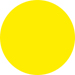 Наклейка информационная 100х100 мм (желтый круг)