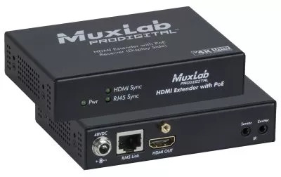 MuxLab 500451-PоE − качество передачи HDMI-сигнала гарантировано
