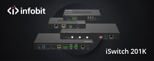 Коммутатор Infobit iSwitch 201K обеспечит высококачественную маршрутизацию AV-cигнала
