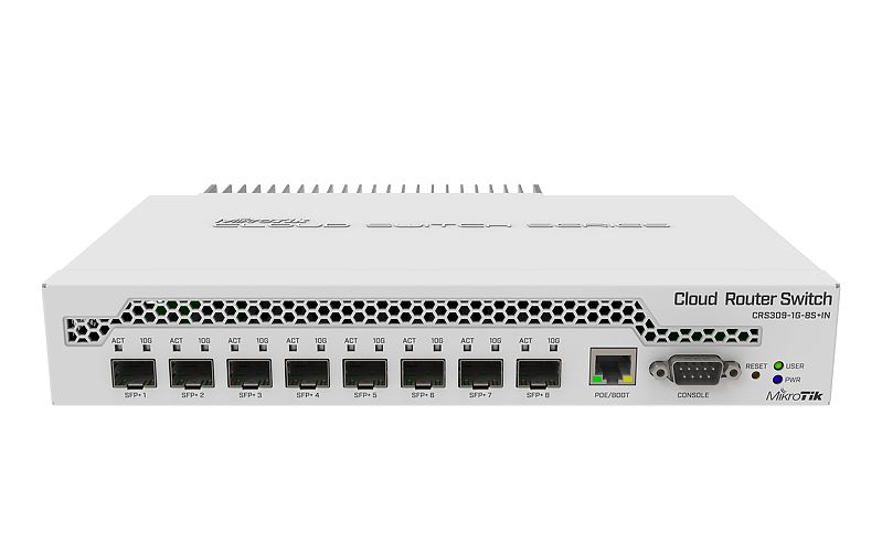MikroTik CRS309-1G-8S+IN – мощный коммутатор в компактном корпусе MikroTik CRS309-1G-8S+IN – мощный коммутатор в компактном корпусе