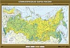 УЧЕБНАЯ КАРТА "КЛИМАТИЧЕСКАЯ КАРТА РОССИИ", 100Х140