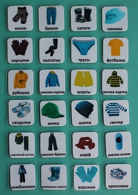 НАБОР КАРТОЧЕК "ОДЕЖДА"