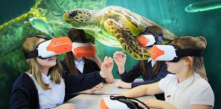 ClassVR Комплект оборудования для обучения в виртуальной и дополненной реальности с контроллерами и кубами (для 4 учащихся)