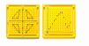 Гео-мозаика с осями X-Y (24,5 х 24,5 см., 50 колышков, 20 резиновых лент, 1 мозаичная доска)