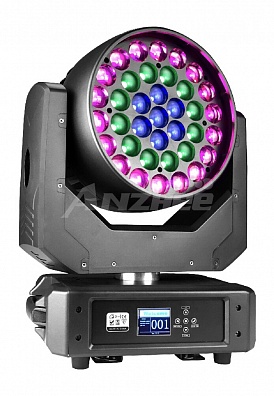 Cветодиодный вращающийся прожектор Anzhee PRO H37x15Z-WASH