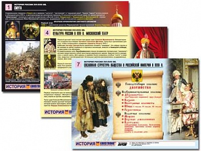 "ИСТОРИЯ РОССИИ XVI - XVIII ВВ.", А4, 10 ШТ.