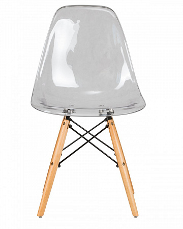 Стул обеденный DOBRIN DSW CASPER - ножки светлый бук, цвет прозрачный - LMZL-PC818
