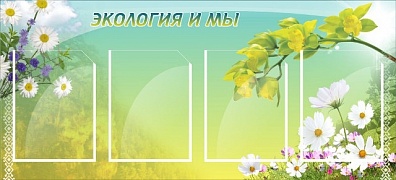 СТЕНД "ЭКОЛОГИЯ И МЫ"