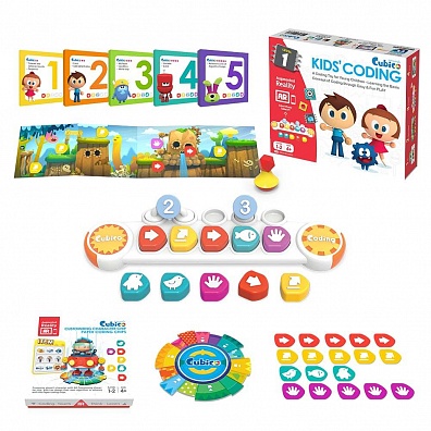 ДЕТСКИЙ НАБОР ДЛЯ ОБУЧЕНИЯ ОСНОВАМ ПРОГРАММИРОВАНИЯ В ИГРОВОЙ ФОРМЕ CUBICO
