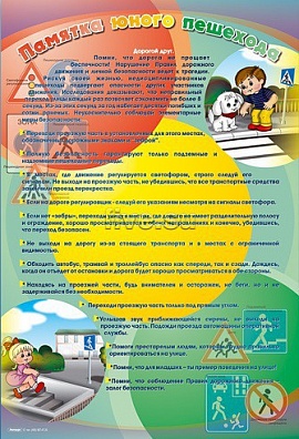 СТЕНД ПАМЯТКА ЮНОГО ПЕШЕХОДА
