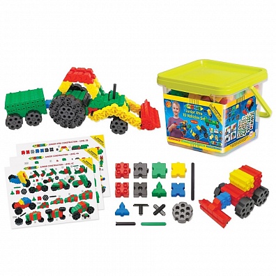 КОНСТРУКТОР МАШИНЫ ЭКСТРА MORPHUN JUNIOR XTRA VEHICLES (10 МОДЕЛЕЙ, 251 ДЕТАЛЬ) 4+