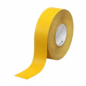 Наклейка "Желтая полоса" противоскользящая, ширина 25 мм