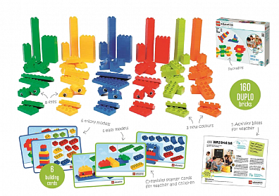 КИРПИЧИКИ DUPLO 45019 ДЛЯ ТВОРЧЕСКИХ ЗАНЯТИЙ (160 ЭЛЕМЕНТОВ)