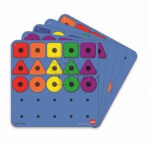 Большие Peg Board набор с карточками заданий