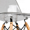 Стул обеденный DOBRIN DSW CASPER - ножки светлый бук, цвет прозрачный - LMZL-PC818