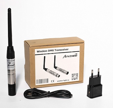 Компактный передатчик беспроводного сигнала Wi-DMX Anzhee Wi-DMX Transmitter Compact