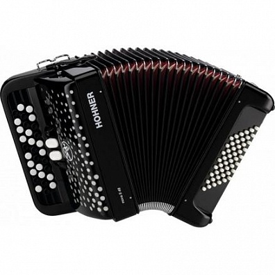 ДЕТСКИЙ КНОПОЧНЫЙ АККОРДЕОН HOHNER NOVA II 48 (A1552/4252) BLACK, ГРИФ C