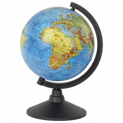ГЛОБУС ФИЗИЧЕСКИЙ "КЛАССИК", 210 ММ